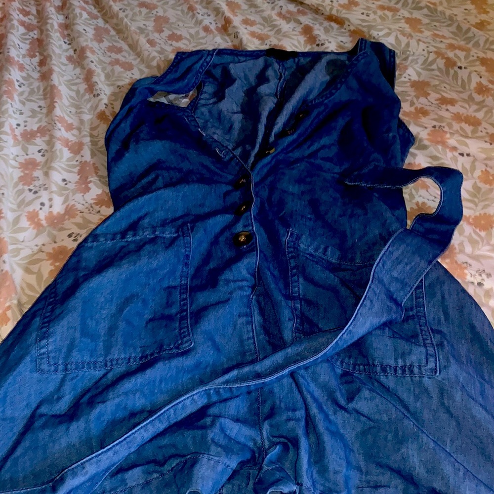 Denim romper